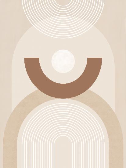 Beige Mid Century Poster No.1