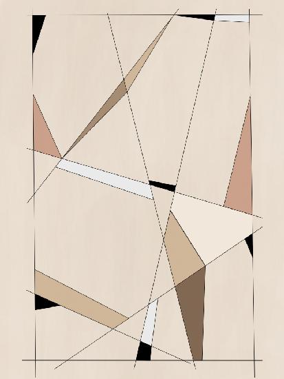 Geometric Beige art No.1
