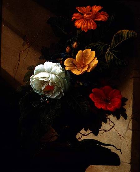 Still Life with flowers a Elias van den Broeck