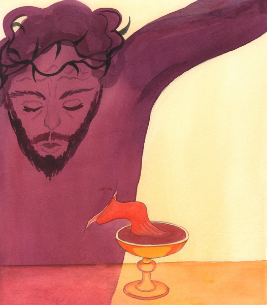 Christ poured out His life-blood for us, on Calvary a Elizabeth  Wang