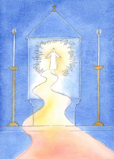 Christ who welcomes us to the tabernacle is also waiting to welcome us into Heaven - if we have repe