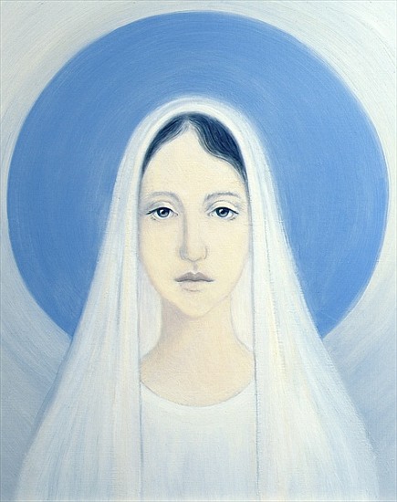 The Virgin Mary, Our Lady of Harpenden, 1993 (oil on panel)  a Elizabeth  Wang