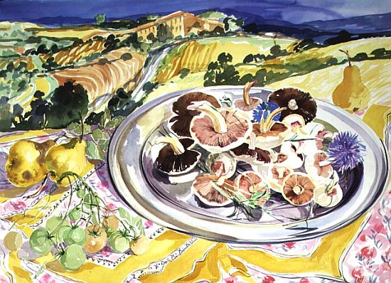A Plate of Mushrooms  a Elizabeth Jane  Lloyd