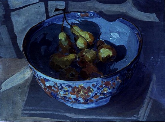 Quinces in a Blue Bowl a Elizabeth Jane  Lloyd