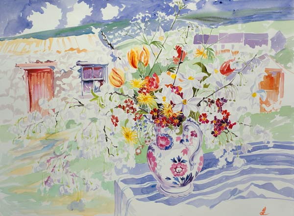 Spring Flowers on the Island a Elizabeth Jane  Lloyd
