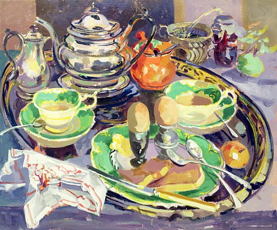 The Breakfast Tray (oil on canvas)  a Elizabeth Jane  Lloyd