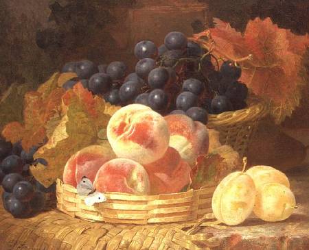 Still Life with Fruit and a Butterfly a Eloise Harriet Stannard