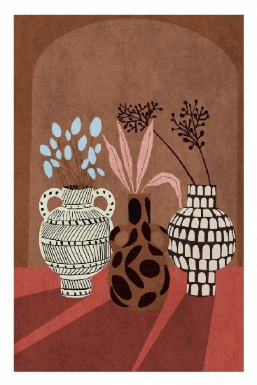 Flower Vase 5ratio 2x3 Print By Bohonewart