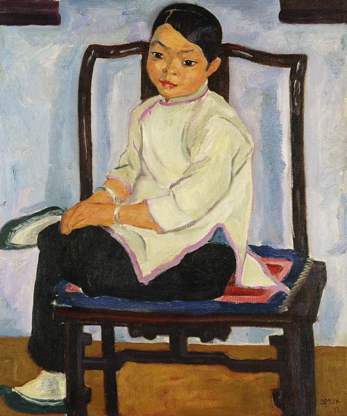 Chinesisches Mädchen a Emil Orlik