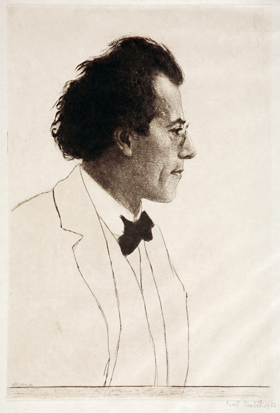 Gustav Mahler a Emil Orlik