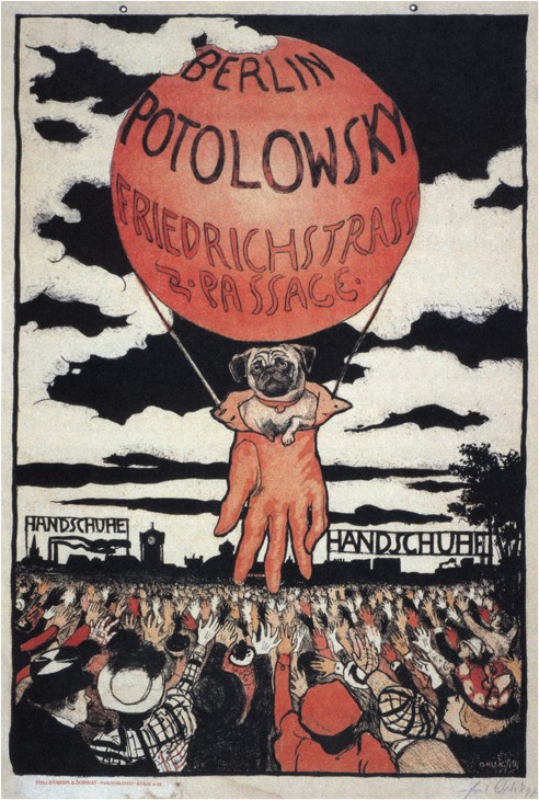 Poster for the Potolowsky Glove Manufacturer a Emil Orlik