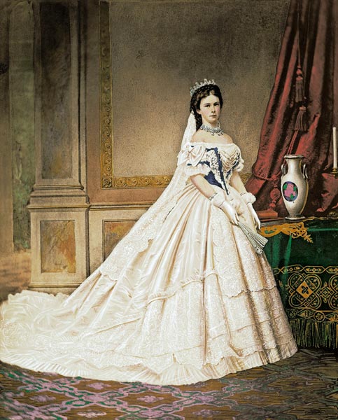 Kaiserin Elisabeth von Österreich im ungarischen Krönungskleid a Emil Rabending