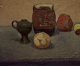 Jug and apples