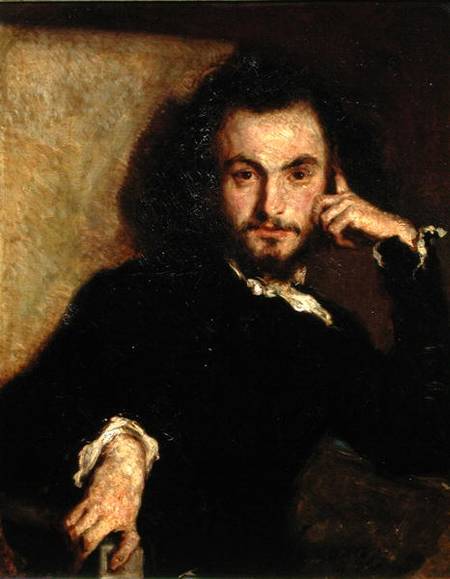 Portrait of Charles Baudelaire (1821-67) a Emile Deroy