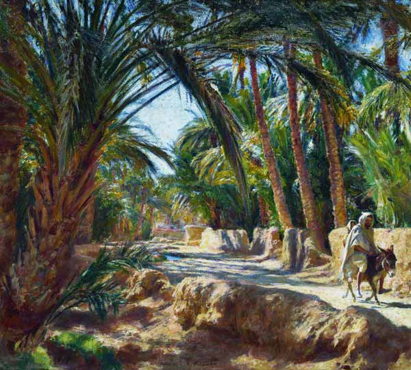 On the Road to Biskra a Emile Friant