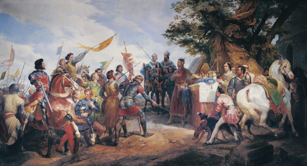 Battle of Bouvines / Vernet a Emile Jean Horace Vernet