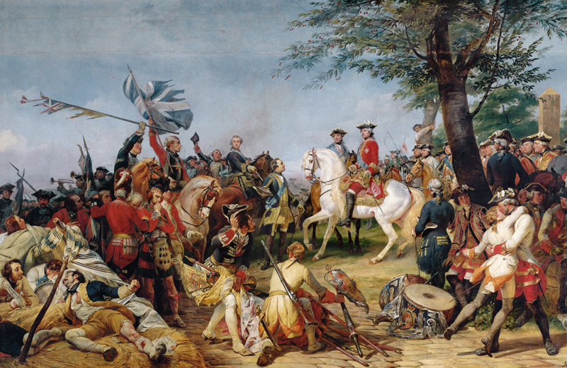 Battle of Fontenoy / H.Vernet a Emile Jean Horace Vernet