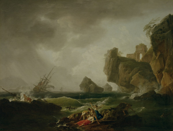 C.J.Vernet, Shipwreck / 1750 a Emile Jean Horace Vernet