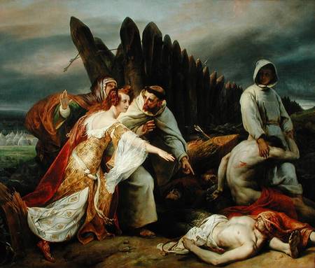 Edith Finding the Body of Harold a Emile Jean Horace Vernet