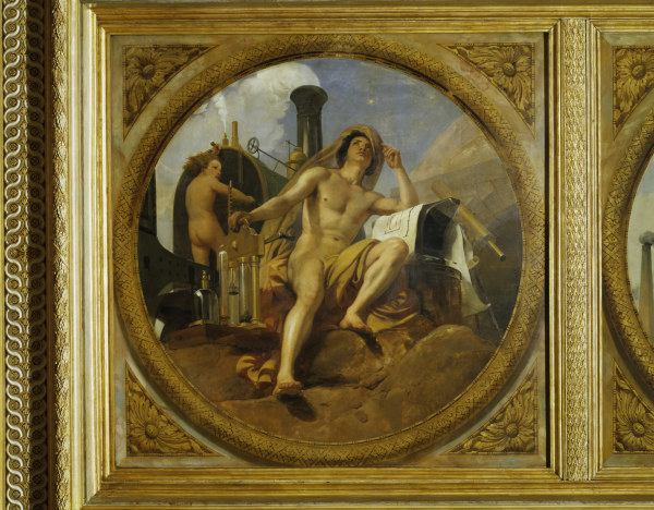 Horace Vernet / Ceiling painting / Paris a Emile Jean Horace Vernet