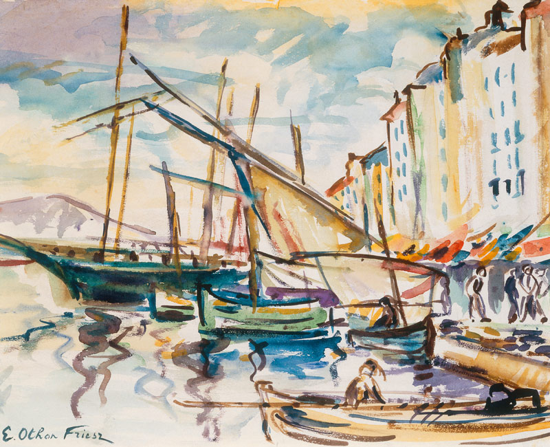 Port de Toulon a Emile Othon Friesz