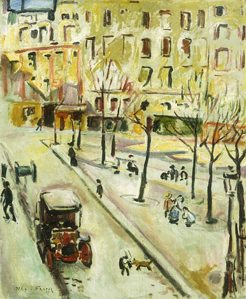 Paris Street Scene; Scene de rue, Paris, 1907 a Emile Othon Friesz