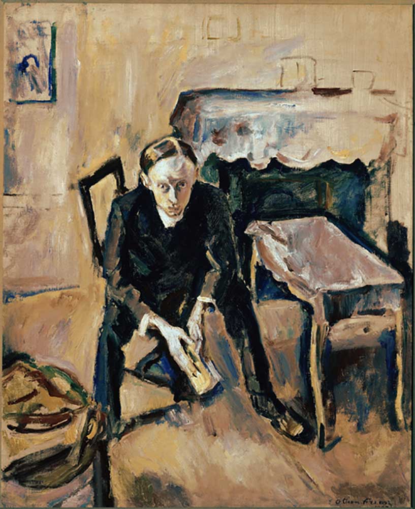 Portrait of Fernand Fleuret (1883-1945) writer and poete francais (Portrait of french writer Fernand a Emile Othon Friesz