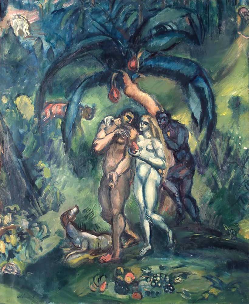 Temptation (Adam and Eve) a Emile Othon Friesz