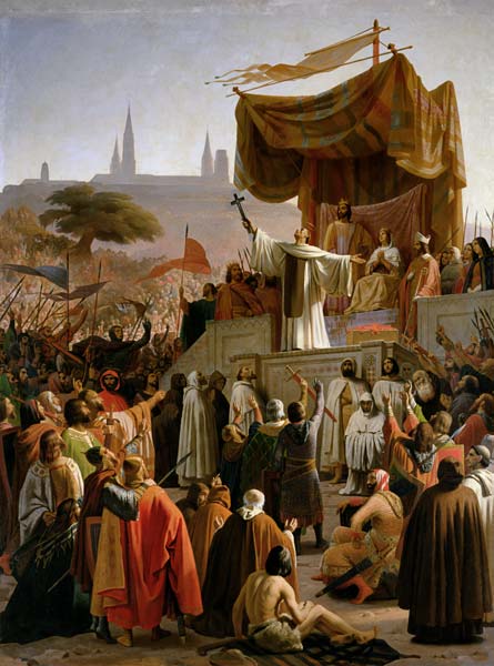 St. Bernard Preaching the Second Crusade in Vezelay, 31st March 1146 a Emile Signol