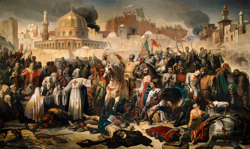 Taking of Jerusalem by the Crusaders, 15th July 1099 a Emile Signol