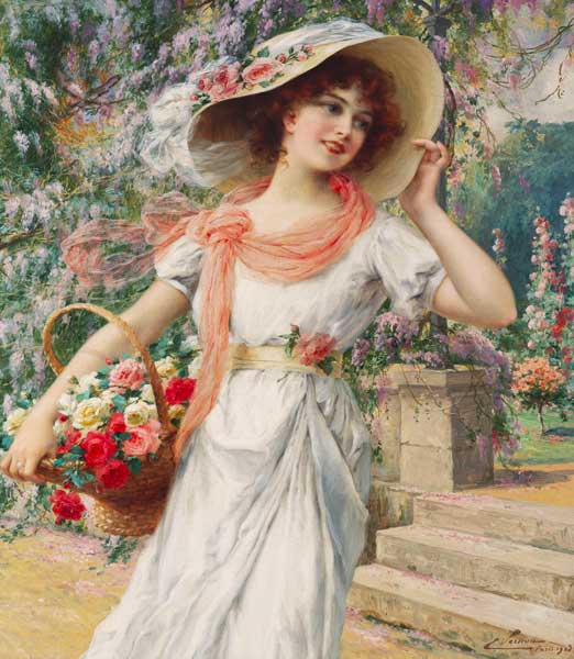 Das Blumenmädchen. a Emile Vernon