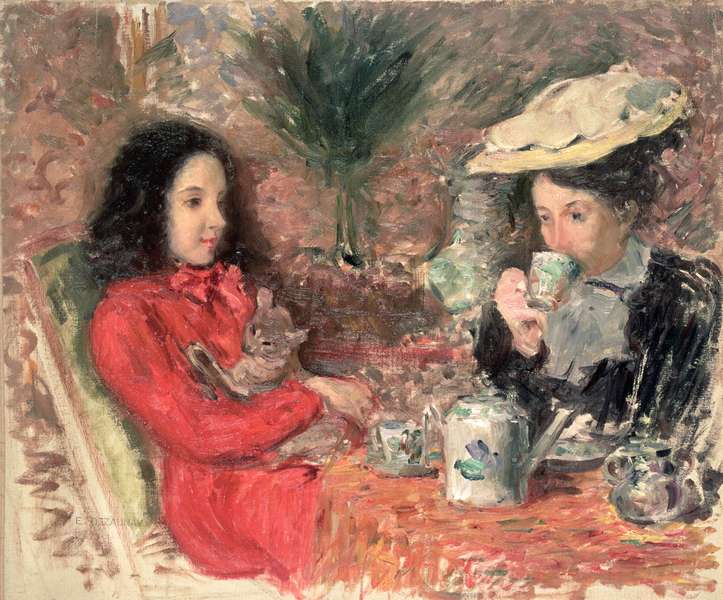 Tea Time, c.1900  a Emile Alfred Dezaunay