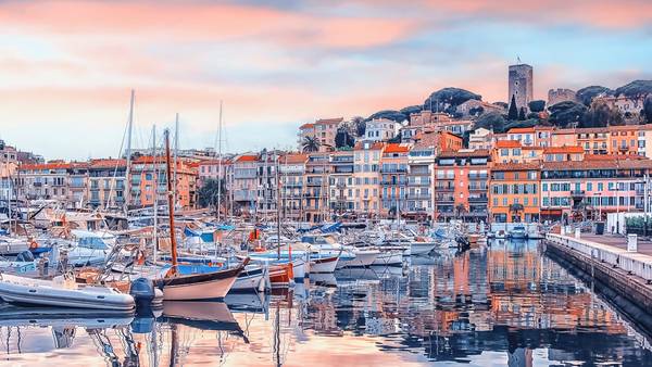 Old Harbor In Cannes a emmanuel charlat