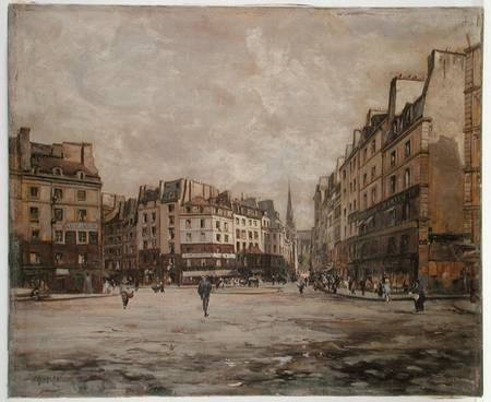 Place Maubert, Paris a Emmanuel Lansyer