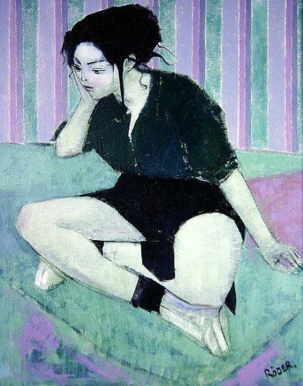 Liz (oil on canvas)  a Endre  Roder