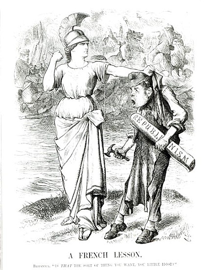 A French Lesson'', cartoon from ''Punch'' magazine, April 8th 1871 a Scuola Inglese