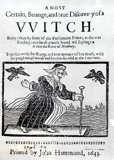 A Most Certain, Strange and True Discovery of a Witch a Scuola Inglese