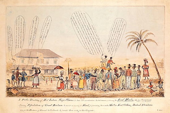 A Public Meeting of West Indian Negro Slaves a Scuola Inglese