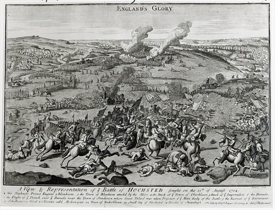 A View and Representation of the Battle of Hochsted, 13th August 1704 a Scuola Inglese