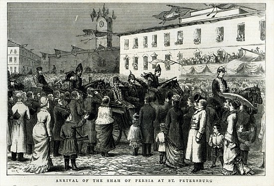 Arrival of the Shah of Persia at St. Petersburg, from ''The Graphic'', June 8th 1878 a Scuola Inglese