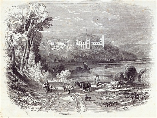 Arundel Castle and Town, from ''The Illustrated London News'', 20th September 1845 a Scuola Inglese