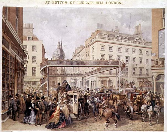 At the Bottom of Ludgate Hill, London, pub. and printed Kell Brothers, c.1860''s a Scuola Inglese