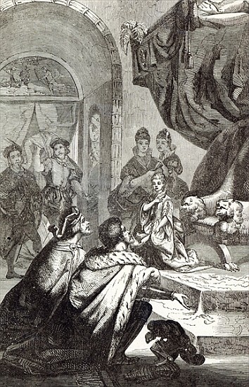 Betrothal of the French Princess to Richard II, illustration from ''Cassell''s Illustrated History o a Scuola Inglese