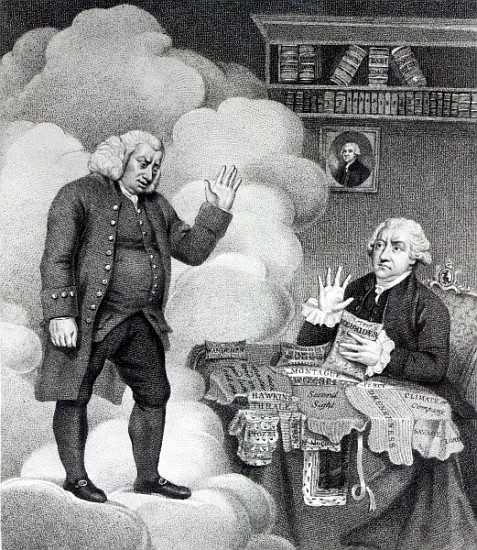 Boswell and the Ghost of Samuel Johnson, published in 1803 a Scuola Inglese