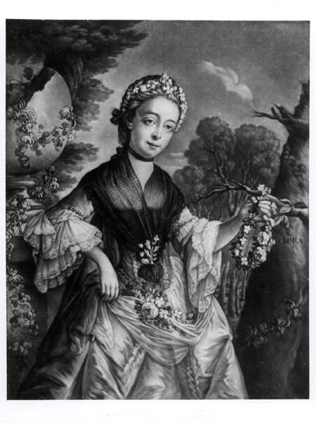 Elizabeth Chudleigh (1720-88) Countess of Bristol and Duchess of Kingston a Scuola Inglese