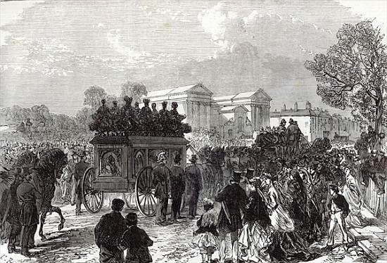 Funeral of Sergeant Brett, the Police Officer killed the Fenians at Manchester, from ''The Illustrat a Scuola Inglese