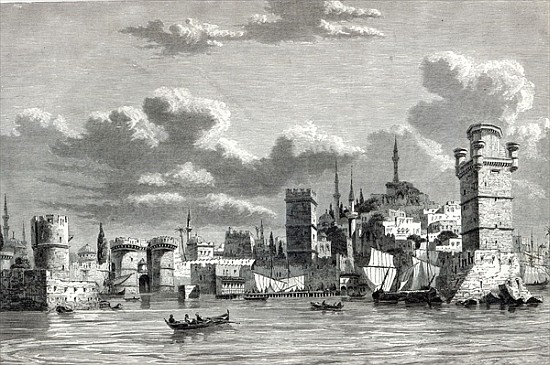 General View of the City of Rhodes, from ''The Illustrated London News'' a Scuola Inglese