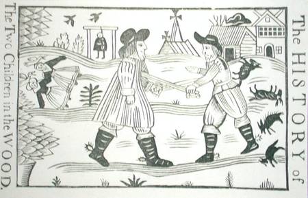 The History of the Two Children in the Wood, from a collection of chapbooks on esoterica a Scuola Inglese