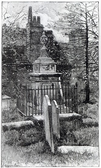 Hogarth''s tomb in Chiswick Churchyard a Scuola Inglese
