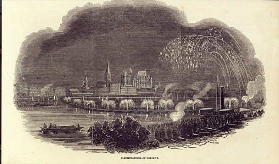 Illuminations of Cologne, 23rd August 1845 a Scuola Inglese
